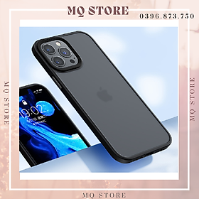 Ốp lưng viền màu lưng nhám trong chống sốc hiệu J-Case dành cho iPhone 11 Pro Max, 12 Pro Max( hàng chính hãng)