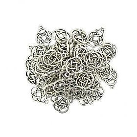 2-4pack 50 Pieces Tibetan Silver Celtic Knot Jewelry Making Charms Pendant DIY