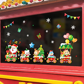 Decal dán tường chào đón Noen- Đoàn tàu chào Noen-