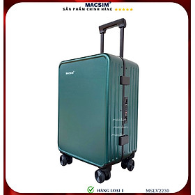 Vali cao cấp Macsim SMLV2230 cỡ 20 inch màu xanh đậm ( dark green)- Hàng loại 1