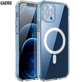 Ốp lưng cho iPhone 13 PRO ốp từ tính chống sốc mặt lưng kính hỗ trợ sạc không dây cho iPhone 13 PRO