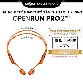 Tai Nghe Bluetooth Thể Thao Truyền Âm Thanh Qua Xương SHOKZ OPENRUN PRO 2 - Mini S821 - Bảo Hành 2 Năm - Hàng Chính Hãng