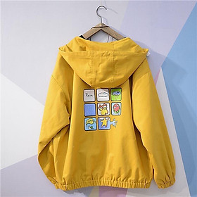 Áo khoác dù Chống Nắng 123SHOP dành cho nam nữ có mũ, jacket form rộng có 3 màu unisex ulzzang