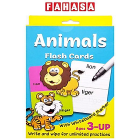 Hình ảnh sách Write & Wipe Flash Cards - Animals