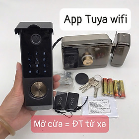 Mua Khóa cửa thông minh chống nước G04W.2M - 2 Mặt vân tay trong ngoài + APP Tuya Wifi mở cửa từ xa ( Hàng nhập khẩu)