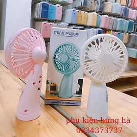Mua Quạt tích điện cầm tay NO.666    để bàn được   có 4 màu đen  xanh  trắng  hồng như hình