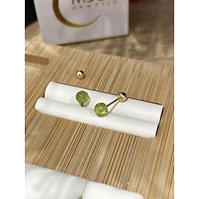 Bông Tai Vàng 14KY Đính đá thiên nhiên - MOON Jewelry