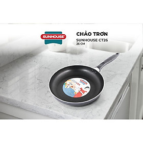 Chảo trơn SUNHOUSE CT26 đường kính 26cm - Hàng chính hãng