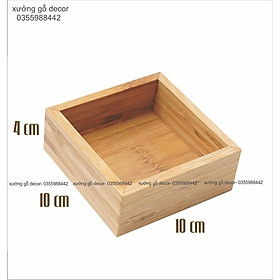 Mua Khay Gỗ Đựng Đồ Đa Năng  Khay Gỗ Chia Ngăn Đựng Đồ- Wooden Tray