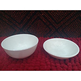 Mua Set 5 Bát chấm - Đĩa Chấm Sứ trắng cao cấp