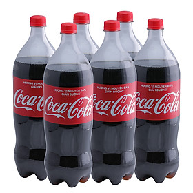 Lốc 6 Chai Nước Giải Khát Có Gas Coca-Cola (1.5L / Chai)