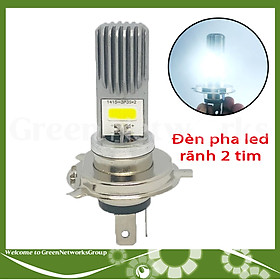 Đèn pha led xe máy chân H4 rãnh 2 tim Green Networks Group