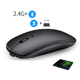 Chuột không dây Bluetooth Và 2.4G Pin Sạc