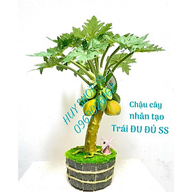 Mua Chậu cây Trái ĐU ĐỦ Nhí để bàn (26cm) nhân tạo trang trí nhà cửa