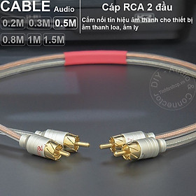 Mua Dây av 2 đầu hoa sen OFC 4N DIY - RCA Audio Cable for Speaker Amplifier