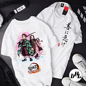 Áo Nam Nữ Thanh Gươm Diệt Quỷ _Anh em Tanjiro ATT_03, Áo thun Anime Manga Kimetsu no Yaiba Unisex Nam Nữ