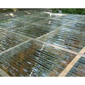 Mua tôn nhựa lấy sáng trong( rộng 1 07m + dài 2m+ độ dầy 6zem) tôn lợp ngoài trời tôn lấy sáng tôn sóng poly