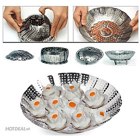 Mua Rổ hấp xửng inox gấp gọn - br00437