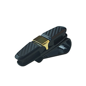 Auto Portable Fastener Clip Car Eyeglasses Clips ABS Ticket Card Clamp Cars Glasses Cases Sunglasses Holder gold CN