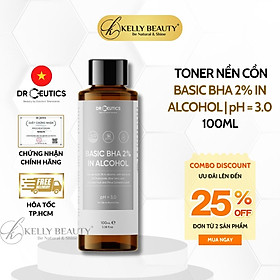 Basic BHA 2% In Alcohol DrCeutics - Tẩy Tế Bào Chết, Thoáng Lỗ Chân Lông, Giảm Mụn | Kelly Beauty