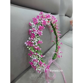 Vòng hoa đội đầu chụp kỷ yếu hoa baby