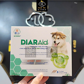 BOSSEN - (Dành cho CHÓ) DIARAid Bổ sung Vi Sinh, Lợi Khuẩn Hỗ Trợ Tiêu Hóa và Tăng Đề Kháng cho Chó - Hộp 3 ống