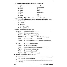 Bài Tập Tiếng Anh Lớp 6 (Không Đáp Án)