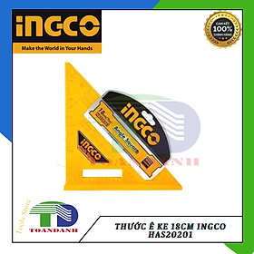 Mua Thước ê ke  18cm ingco HAS20201