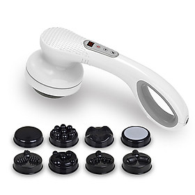 Máy massage cầm tay pin sạc 8 đầu, 5 chế độ, 6 tốc độ PULI PL-667DC3 - Mát xa hỗ trợ trị đau nhức mỏi toàn thân