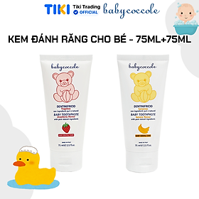 Kem đánh răng Babycoccole - 75ml - Dâu + Chuối