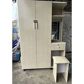 Tủ áo kèm bàn trang điểm Juno Sofa 1m2 x 1m75 x 48 cm Tặng ghế nệm