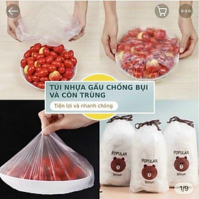 SÉT 100 TÚI GẤU MÀNG BỌC THỰC PHẨM CAO CẤP