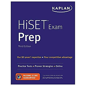 Download sách HiSET Exam Prep: Practice Tests + Proven Strategies + Online (Kaplan Test Prep)