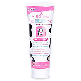 Kem muối tắm trắng tẩy da chết sữa bò Spa Abone 350g/tuýp