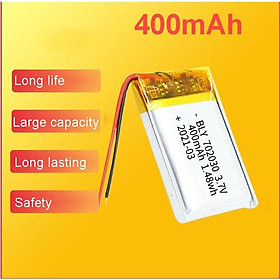 Pin Sạc Lithium Polymer 3.7V 400mah 702030 Cho tai nghe,loa Mp3 MP4 MP5 GPS PSP Bluetooth