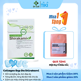 Collagen Đẹp Da Shirakami DR CELL - hộp 10 gói x 20ml hỗ trợ làm đẹp da tăng đàn hồi cho da cải thiện nội tiết tố - Hàng Chính Hãng