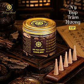 Nụ Búp Trầm Hương VIP ( 65 nụ / hộp ) - Mùi thơm ngọt đậm , lưu hương lâu , dùng xông nhà, cửa hàng , Thanh Lọc Không Khí - Mộc Trầm Hương Khang Bình