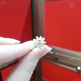 Nhẫn bạc hoa cúc cho bé gái YN JEWELRY
