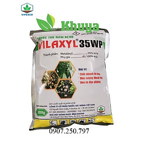 Chế phẩm trừ nấm bệnh Vilaxyl 35WP 200gr Chết nhanh Mốc sương Héo rũ