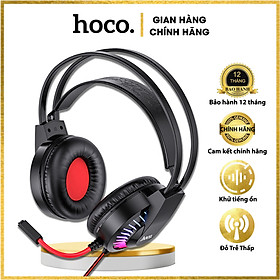 Mua Tai nghe có dây chụp dành cho cao thủ Gaming Hoco W105 Đèn LED nhiều màu sắc Hiệu ứng ánh sáng thở -  Hàng chính hãng