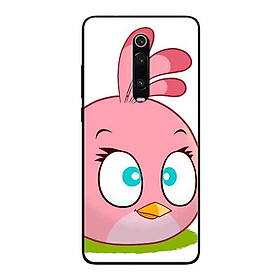 Ốp Lưng in cho Xiaomi Redmi K20 Mẫu Chim Nền Hồng - Hàng Chính Hãng
