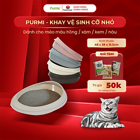 Khay vệ sinh cho mèo size nhỏ màu kem