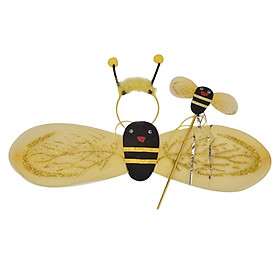 Bee Costume Soft with Headband for Children Dress Up Indoor Activities