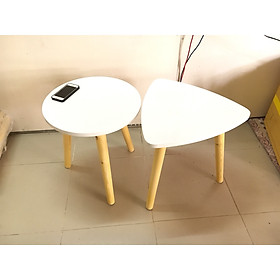 PK13 - Cặp sofa bàn tròn, tam giác trắng 40x45
