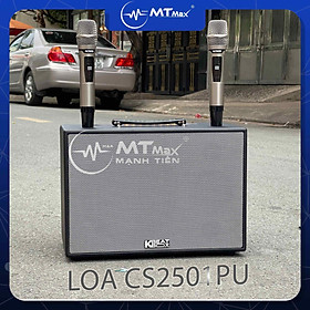 Mua Loa Xách Tay Acnos CS2501 PU 350w kèm 2 micro không dây bass treble siêu hay âm thanh đỉnh cao karaoke nghe nhạc hàng chính hãng