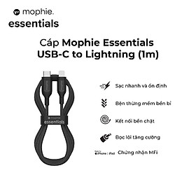 Mua Cáp Mophie Essentials USB-C to LNing 1M/2M dành cho iP - Hàng chính hãng