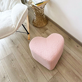 Mua Ghế đôn sofa bọc vải lông cừu hình trái tim GC23