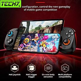 Gamepad Tay Game không dây D8 Bluetooth hoặc gắn trực tiếp điện thoại , siêu nhạy , không trễ cho điện thoại máy tính hàng nhập khẩu