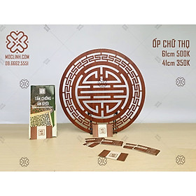 Mua  Chữ Thọ 40cm  Tấm ốp gỗ bàn thờ chính hãng Mộc Linh