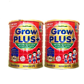 Bộ 2 Lon Sữa GrowPLUS+ Đỏ Cho Trẻ Suy Dinh Dưỡng Trên 1 Tuổi - 1.5kg